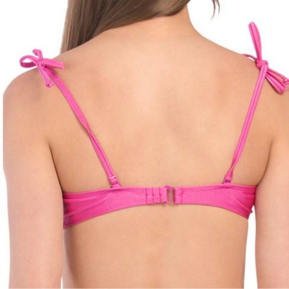 💖KENDALL + KYLIE RASPBERRY PINK STRAPLESS BIKINI TOP & BOTTOMS SET XL - Picture 4 of 9